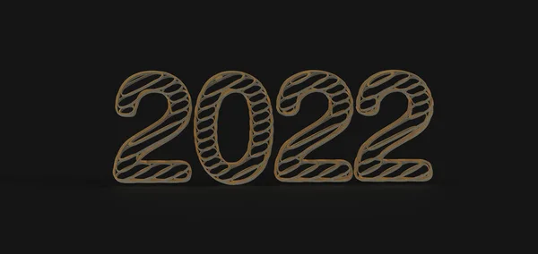 2020 Feliz Año Nuevo 2019 Renderizado —  Fotos de Stock