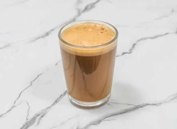 Café Helado Vidrio Sobre Fondo Blanco — Foto de Stock