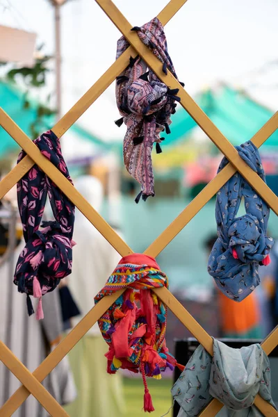 Handmade Hanging Baskets Street — Stock Photo, Image