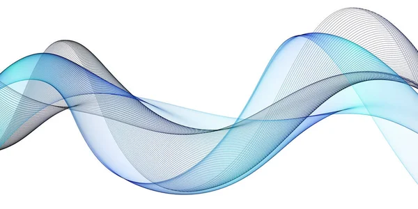 Абстрактний Фон Синіми Хвилями — стокове фото