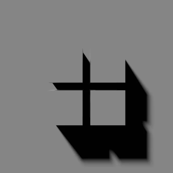 Schwarz Weiß Vektorillustration Eines Einfachen Symbols — Stockfoto