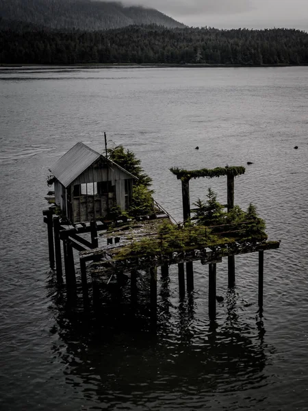 Casa Legno Nel Lago — Foto Stock