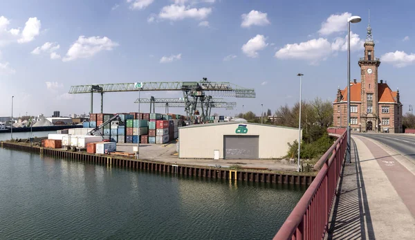 Der Hafen Der Stadt Der Ostsee — Stockfoto