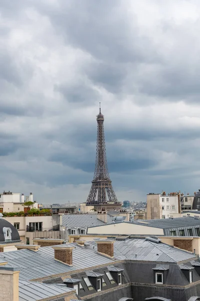 Paris Juillet 2019 Vue Sur Tour Eiffel Ville Barcelone — Photo