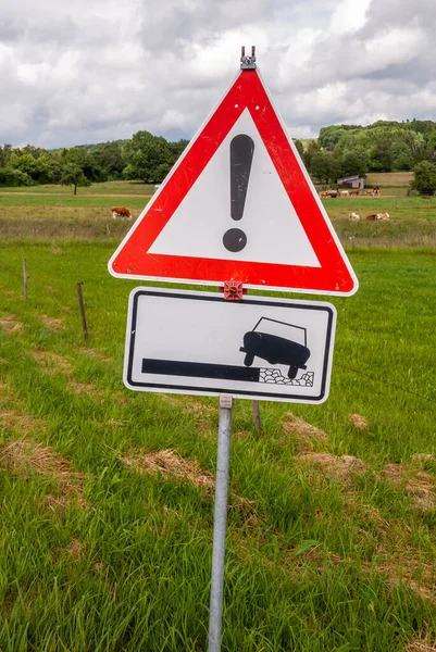 Verkeersbord Het Platteland — Stockfoto