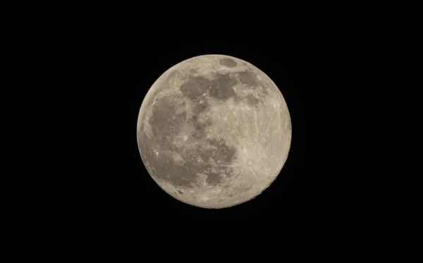Pleine Lune Dans Ciel Nocturne — Photo