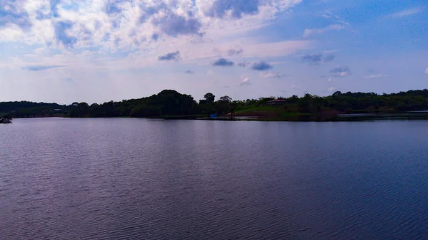 Piękny Widok Jezioro Parku — Zdjęcie stockowe