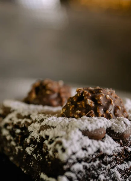 Primo Piano Biscotti Gocce Cioccolato — Foto Stock