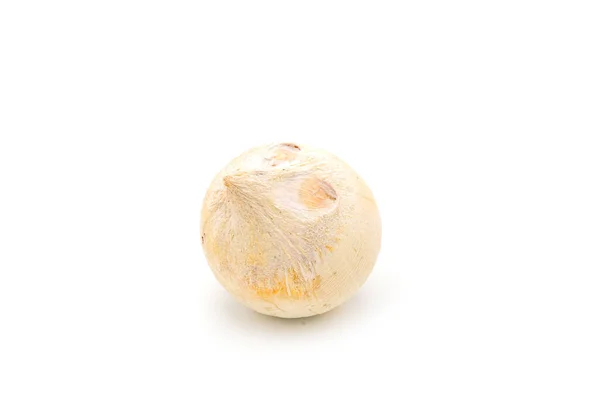 Fresh Ripe Yellow Onion Isolated White Background — стоковое фото