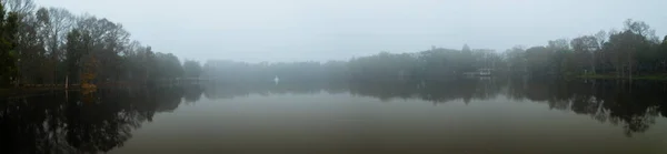 Beau Paysage Avec Une Rivière Lac Arrière Plan — Photo