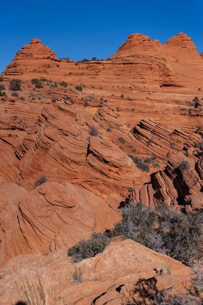 Utah Çölünde Kırmızı Kaya Oluşumları — Stok fotoğraf