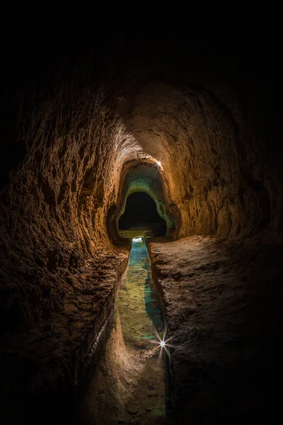 Caverna Subterrânea Túnel — Fotografia de Stock