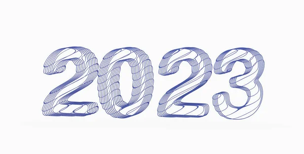 Nieuwjaar 2019 Vectorillustratie — Stockfoto