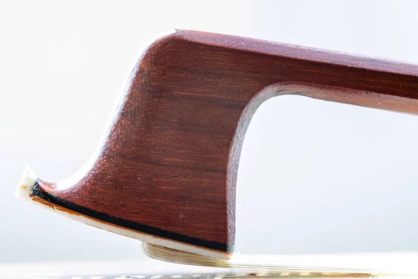 Velho Violino Madeira Fundo Branco — Fotografia de Stock