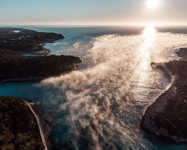 Вид Повітря Морське Узбережжя Північ Від Острівця — стокове фото