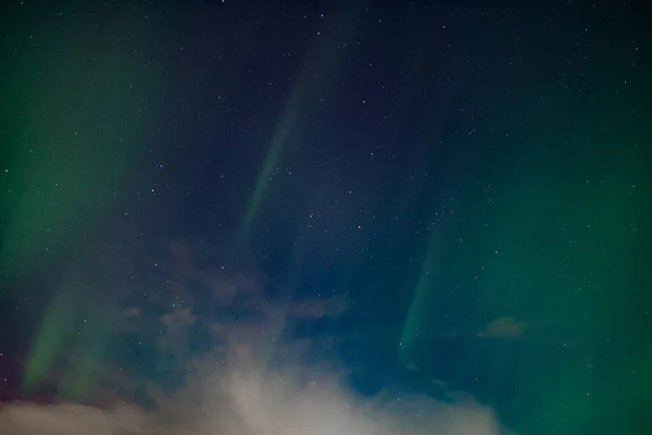 Noorderlicht Aan Nachtelijke Hemel — Stockfoto