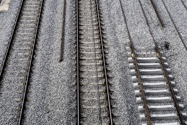 Railway Tracks Railroad Track — Stock Photo, Image