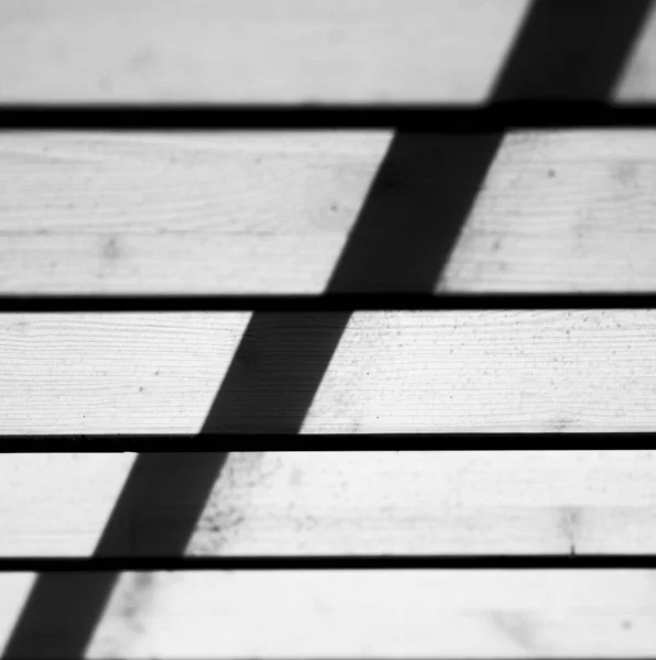 Wooden Bench City — Stock Photo, Image