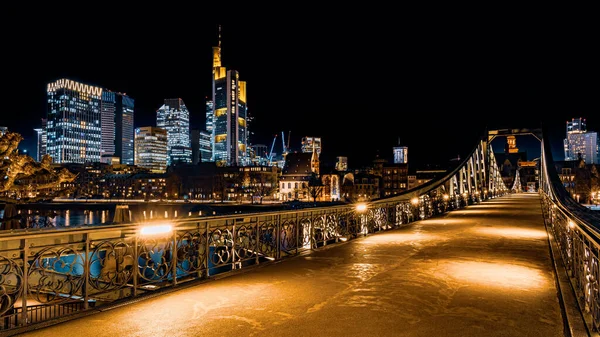 Vista Ciudad Frankfurt Main Alemania —  Fotos de Stock