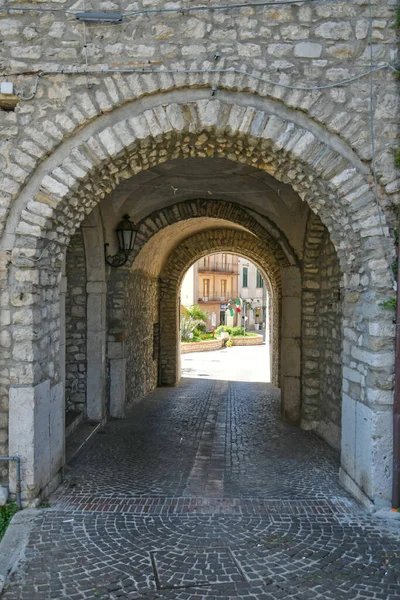 Antigua Calle Estrecha Con Escalones Piedra Arcos — Foto de Stock