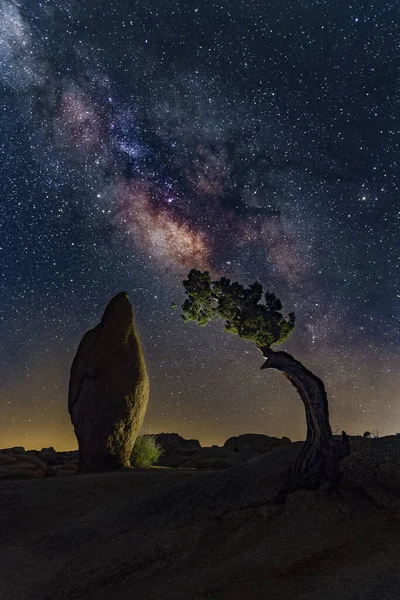 Krásná Noční Obloha Mléčnou Dráhou Hvězdami — Stock fotografie