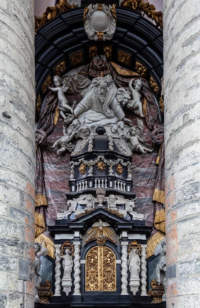 Prag Czech Cumhuriyeti Eylül 2018 Şehirdeki Kutsal Üçlü Kilisesi Katedrali — Stok fotoğraf