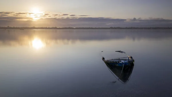 Bateau Pêche Sur Lac — Photo