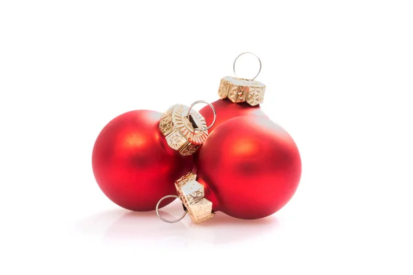 Christmas Balls Isolated White Background — Stock Photo, Image