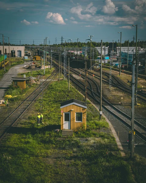 Железнодорожный Вокзал Городе — стоковое фото