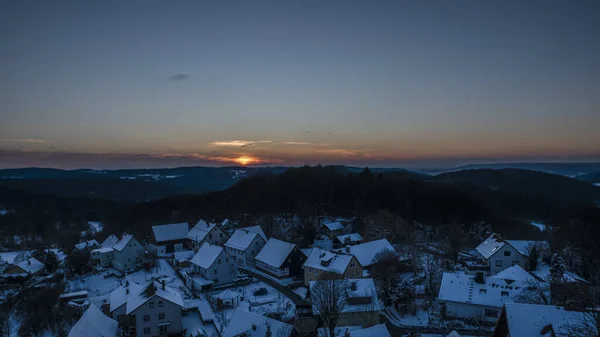 山の上の美しい夕日 — ストック写真