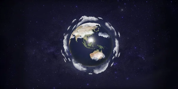 Aarde Planeet Het Universum Elementen Van Deze Afbeelding Geleverd Door — Stockfoto