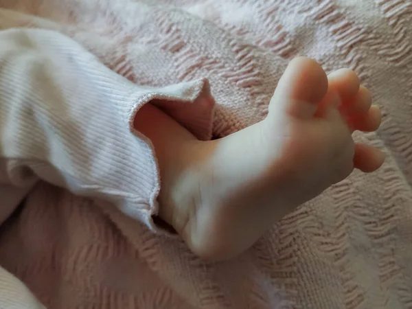 Primer Plano Bebé Recién Nacido Pies — Foto de Stock