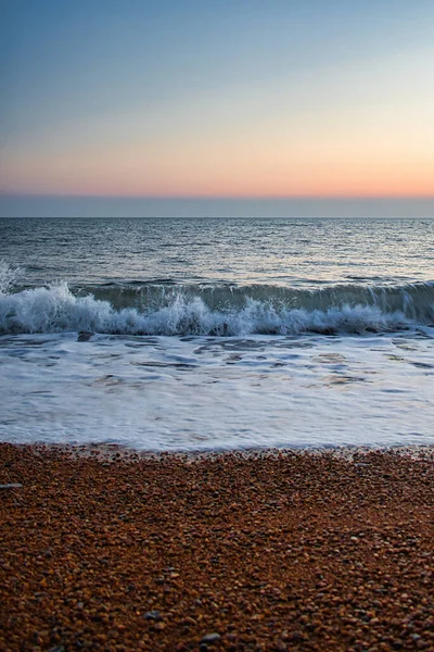 Sahilde Güzel Bir Gün Batımı — Stok fotoğraf