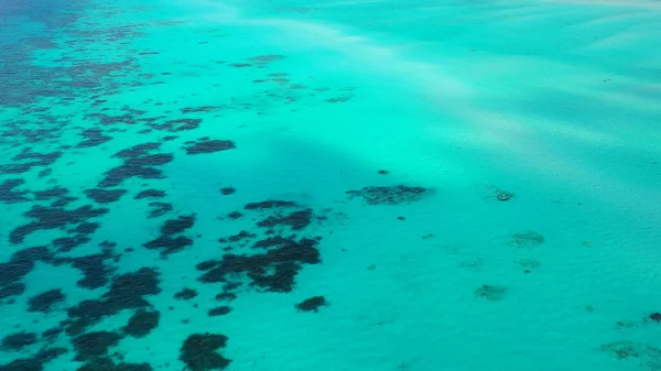 Krásné Tropické Moře Korálem Modrou Oblohou — Stock fotografie