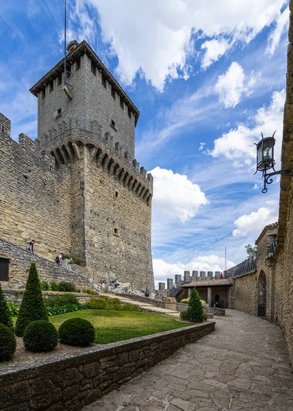 Středověký Hrad Starém Městě Carcassonne — Stock fotografie
