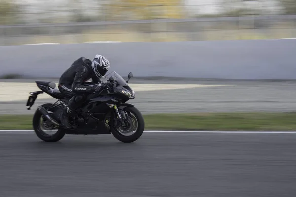 Motorrad Auf Der Straße — Stockfoto