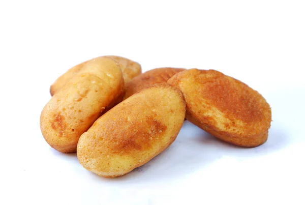 Batatas Fritas Assadas Frescas Fundo Branco — Fotografia de Stock