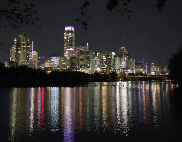 Vista Ciudad Por Noche — Foto de Stock