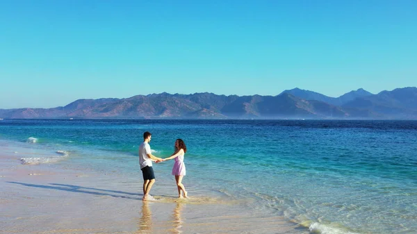 Casal Praia — Fotografia de Stock