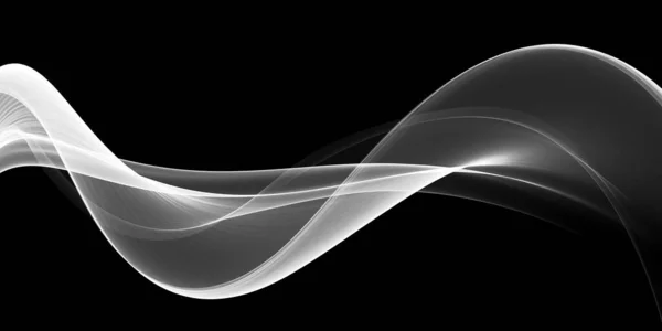 Fond Abstrait Avec Une Fumée Noire Blanche — Photo