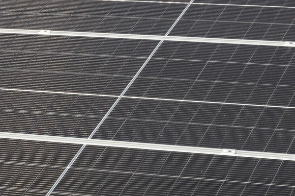 Panel Solar Con Paneles Fotovoltaicos — Foto de Stock