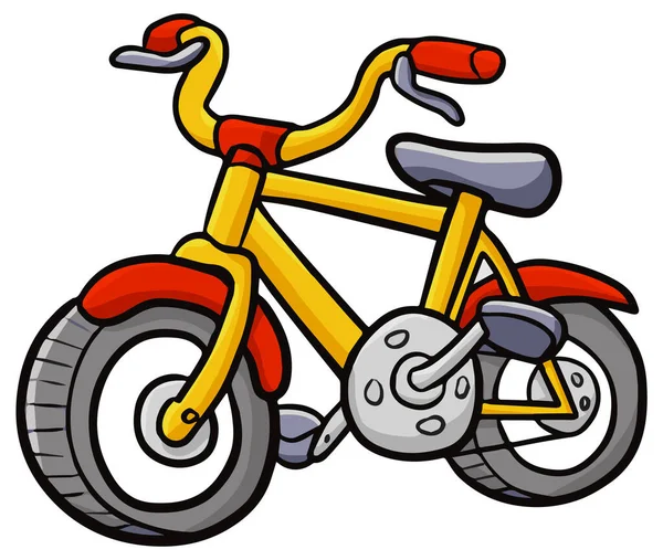 Vector Illustration Cartoon Bicycle — Stock Vector