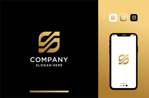 Luxury Letter Initial Logo Design — 스톡 벡터