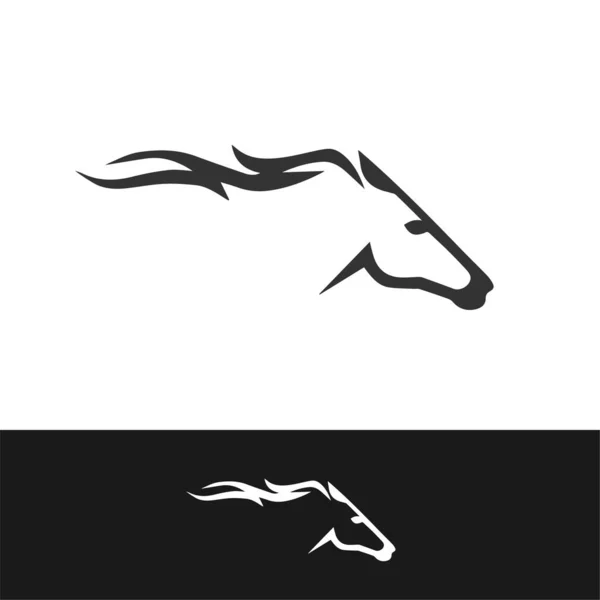 Horse Logo Template Vector Illusztráció — Stock Vector