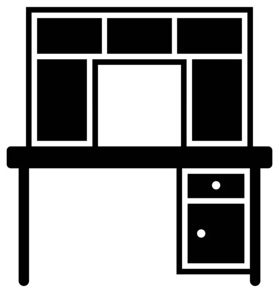 Меблі Веб Іконка Проста Ілюстрація — стоковий вектор