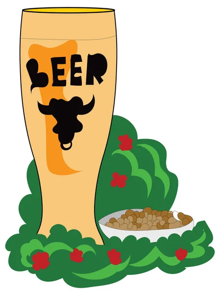 Concepção Vetor Cerveja Licor Bebida Alcoólica —  Vetores de Stock