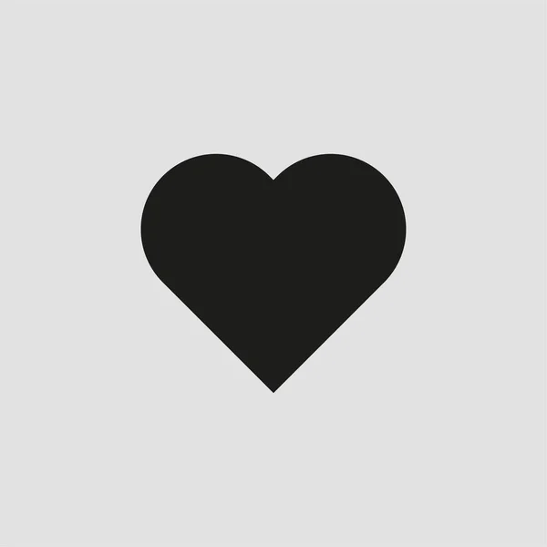 Εικονίδιο Καρδιάς Διανυσματική Απεικόνιση Στυλ Επίπεδου Σχεδιασμού — Διανυσματικό Αρχείο