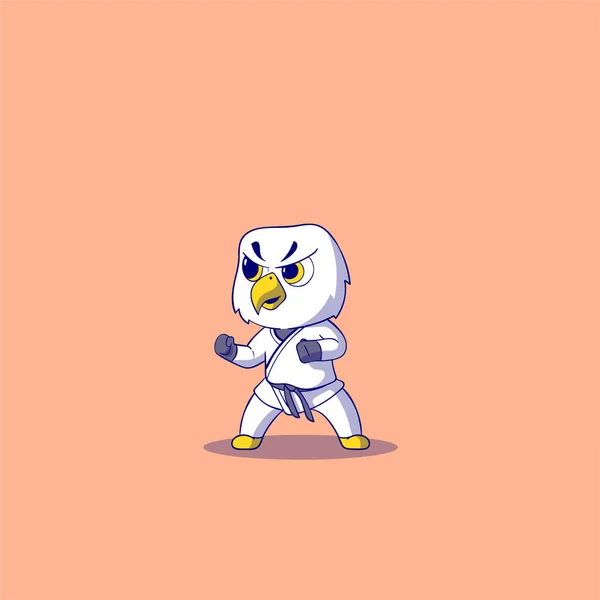 Lindo Personaje Robot Dibujos Animados Con Una Espada Ilustración Vectorial — Archivo Imágenes Vectoriales