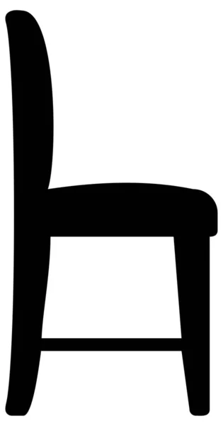 椅子だ ウェブアイコンシンプルなデザイン — ストックベクタ