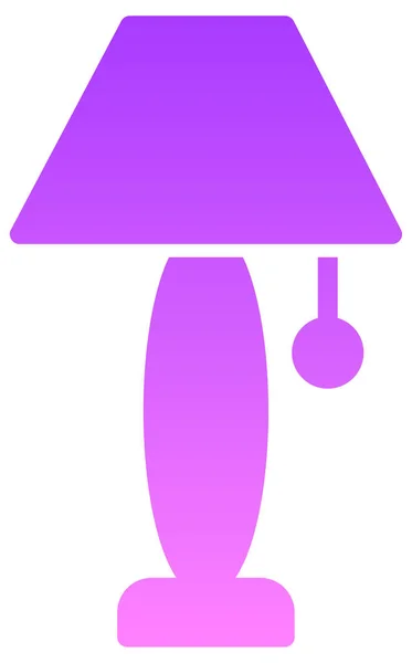 Lampe Web Icon Vektor Illustration — Stockvektor